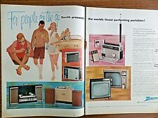 1964 Zenith TV Television Radios Phonographs Ad For People on the Go picture