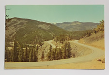 Switchbacks on Chicago Creek Road Below Echo Lake to MT. Evans Colorado Postcard picture