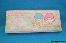 New Vintage 1976 Sanrio Little Twin Stars Kiki Lala Pencil Case Made in Japan picture
