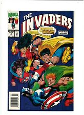 Invaders #2 VF/NM 9.0 Newsstand Marvel Comics 1993 Captain America picture
