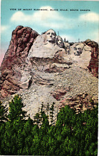 Postcard View of mount Rushmore, Black Hills, South Dakota picture