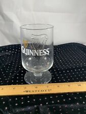 Genuine GUINNESS IRISH STOUT BEER GOBLET STEMMED RASTAL GLASS 10 Ounce picture