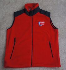 VTG Coca Cola 2002 Salt Lake Olympic Fleece Ski Red Vest Men's Size M picture