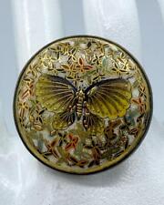 RARE Antique 1800s Signed Shimazu Thousand Butterfly Gilded Satsuma Hatpin picture