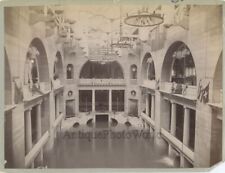 Amazing indoor swimming pool antique albumen sport photo picture