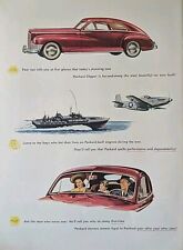 1946 Vintage Packard automobile print ad.  Beautiful Colors, unique art picture