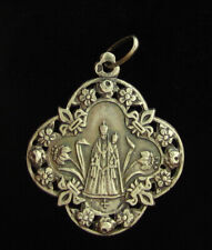 Vintage Silver Mary Our Lady of Montaigu Medal Religious Holy Catholic picture