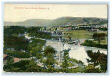 c1910's Bird's Eye View Bridge At Rorick's Elmira New York NY Antique Postcard picture