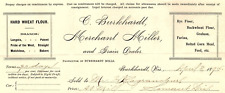 1895 BURKHARDT WISCONSIN C. BURKHARDT GRAIN DEALER BILLHEAD INVOICE Z646 picture