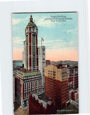 Postcard Singer Building & Part of Financial District New York City New York USA picture