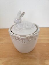 Threshold White Bunny Ceramic Jar With Lid 2022 - 5 1/2