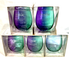 Jumbo Stemless Wine Glasses 30oz Slant Collections Bestie (5-Pack) picture