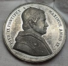 Vatican Medal Pope PIUS IX 1846-1878 High Relief picture