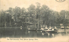 Ohio Yellow Springs Neff Grounds boats Rotograph Postcard 22-10971 picture