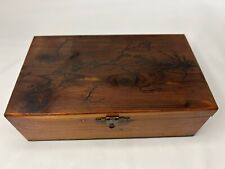 Electrified elegance vintage cigar box - Lichtenberg wood burn cigar box picture