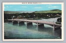Main Street Bridge Elmira New York Postcard picture