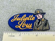 Juliette Low Girl Scout Blue Embroidered Patch From Birthplace Savannah 2000s picture