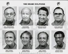 1983 Press Photo Bill Arnsparger and other Miami Dolphins Assistant Coaches. picture