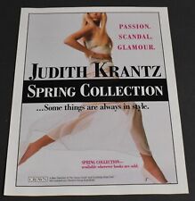 1996 Print Ad Sexy Heels Long Legs Lady Blonde Judith Krantz Dress Art Passion picture