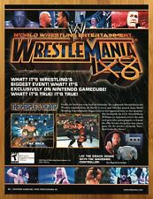 2002 WrestleMania X8 Gamecube Print Ad/Poster ] Authentic Video Game Art WWF WWE picture