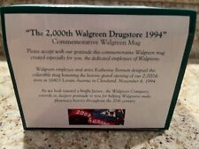 Walgreens 2000th Store Opening 1994 Commemorative Mug W/ Deed of Authenticity picture