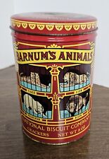Vintage 1979 Barnum's Animal Crackers Circus Design Cookie Tin 1914 Replica picture