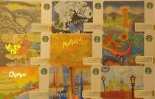 2013 STARBUCKS CARDS - RARE JAPAN CITY CARDS - Various SN picture