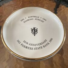Hoffman Minnesota Farmers State Bank Ashtray 7” picture