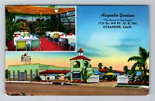 Oceanside CA-California, Acapulco Gardens, Antique, Vintage Souvenir Postcard picture