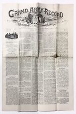 1892 GRAND ARMY RECORD DEPT OF MASSACHUSETTS OBSCURE NEWSPAPER BOSTON VOL 7 NO 1 picture