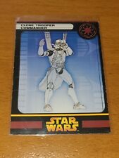 STAR WARS CLONE TROOPER 2005 MINIATURES STAT CARD #13 10/60 picture