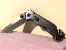 SOG Flash Tanto 440 S/S Floding Pocket Knife W/Glass Breaker, Seat Belt Cutter picture