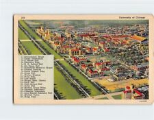 Postcard A Birds Eye View University of Chicago Illinois USA picture