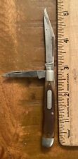 Vintage Schrade Old Timer 72OT Folding Knife Two Blade Usa Made Delrin  picture