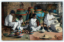 c1910 Native Potters Decorating at Tonala Mexico Antique Posted Postcard picture