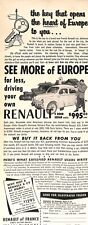 1956 Renault See More Of Europe Overseas Delivery System Car Family Print Ad A8 picture