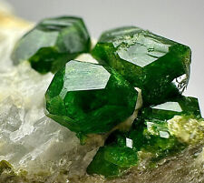 Wow, Rare Top Green Demantoid Garnet Crystals On Matrix @irn picture