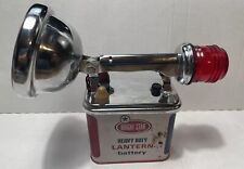 Vintage EVEREADY #9100 Captains Flashlight Sealed Beam W/ Red  6Volt Battery picture