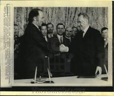 1971 Press Photo Prime Minister Pierre Trudeau and Soviet Premier Alexei Kosygin picture