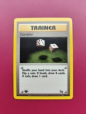 Pokémon TCG Gambler Fossil 1st Edition Common 60/62 - Pack Fresh/ Mint picture