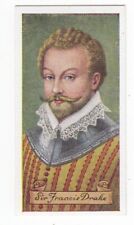 Vintage 1935 Trade Card of vice admiral SIR FRANCIS DRAKE picture