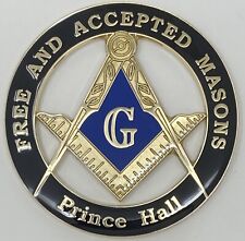 New Prince Hall Affiliated Masonic Car Emblem in Black with Blue picture