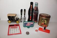 Lot Of Coca-Cola Collectibles - Miniatures, Tins, Thimble, Calculator and More picture