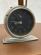 RARE Antique 1927 SILVER Westclox Baby Ben De Luxe Alarm Clock WORKS picture