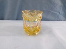 Imperial Golden Yellow Carnival Glass 3 in 1 Three in One Toothpick Holder picture