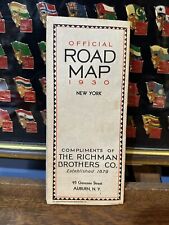 1930 Richman Brothers Official Road Map: New York USED picture