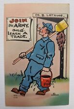 Join the Army and Learn A Trade MWM Comic Series Vintage POSTCARD WWII Unposted picture