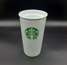Starbucks 10oz White Ceramic Travel Coffee Cup Mug Tumbler - No Lid picture