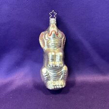 OLD WORLD CHRISTMAS ORNAMENT, ELEPHANT. INGE-GLASS. 4.5 IN TALL. (206). picture