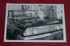 1964 Photo Unidentified Old Lady Next to Ford Car VFW Veteran? picture